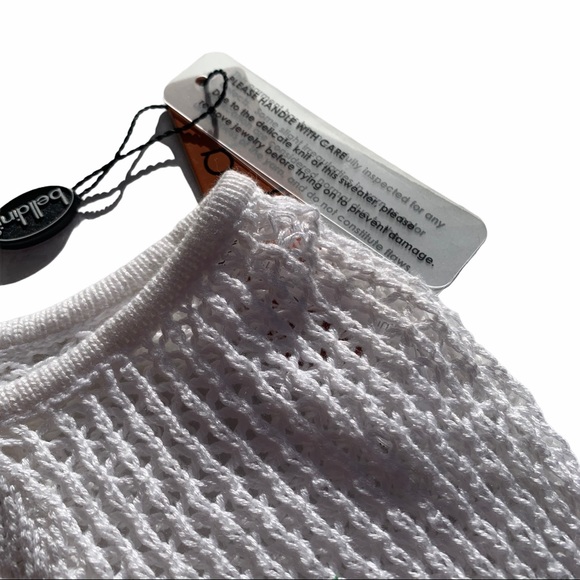 belldini White Crochet Sweater (SZ S) - Picture 8 of 8